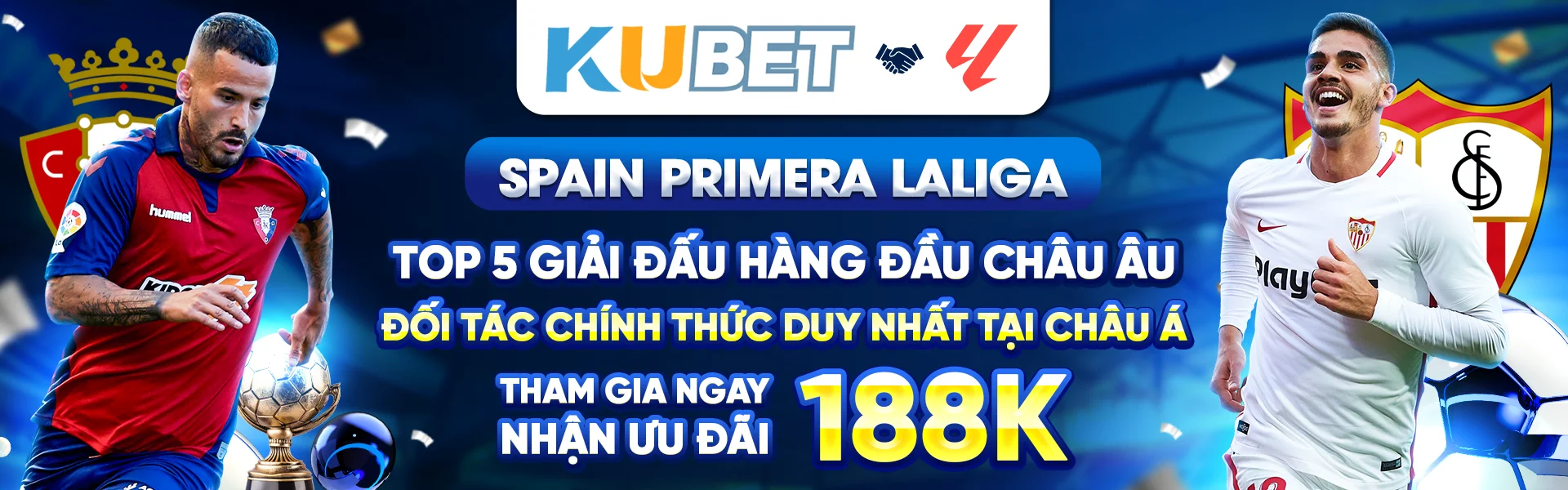 Kubet với Spain Primera LaLiga Banner